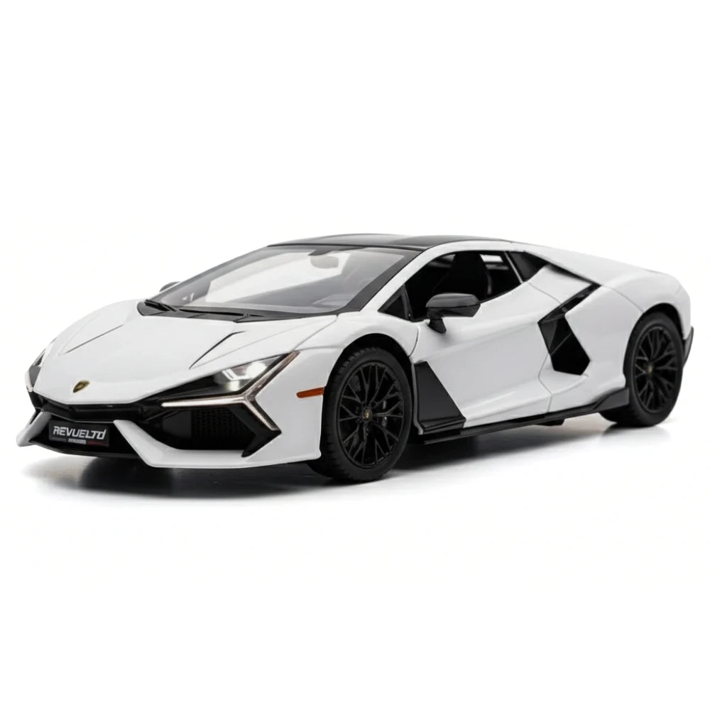 [TOY] 1:24 Lamborghini 2023 Revuelto bianco modellino di auto Die-Cast