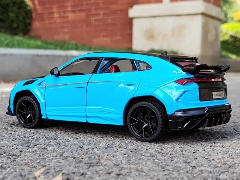 [TOY] 1:24 Lamborghini 2023 Urus Mansory Blue Model Car Die-Cast