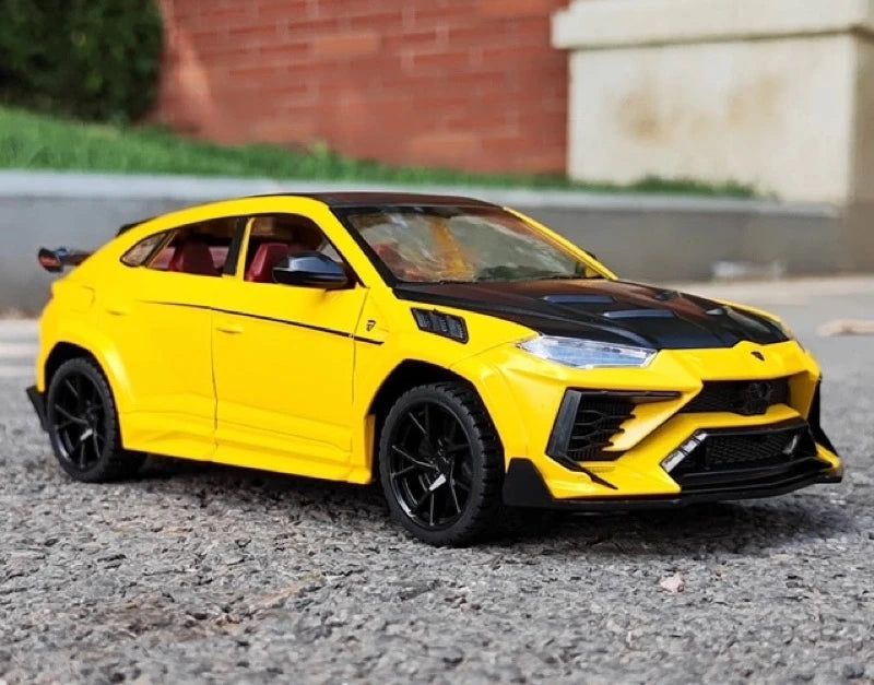 [TOY] 1:24 Lamborghini 2023 Urus Mansory jaune voiture miniature Die-Cast