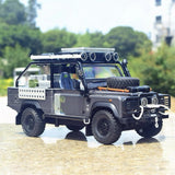 [TOY] 1:24 Land Rover 2001 Defender 110 Tomb Raider gris voiture miniature Die-Cast