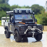 [TOY] 1:24 Land Rover 2001 Defender 110 Tomb Raider gris voiture miniature Die-Cast
