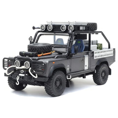 [TOY] 1:24 Land Rover 2001 Defender 110 Tomb Raider Gray Model Car Die-Cast