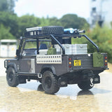 [TOY] 1:24 Land Rover 2001 Defender 110 Tomb Raider gris voiture miniature Die-Cast