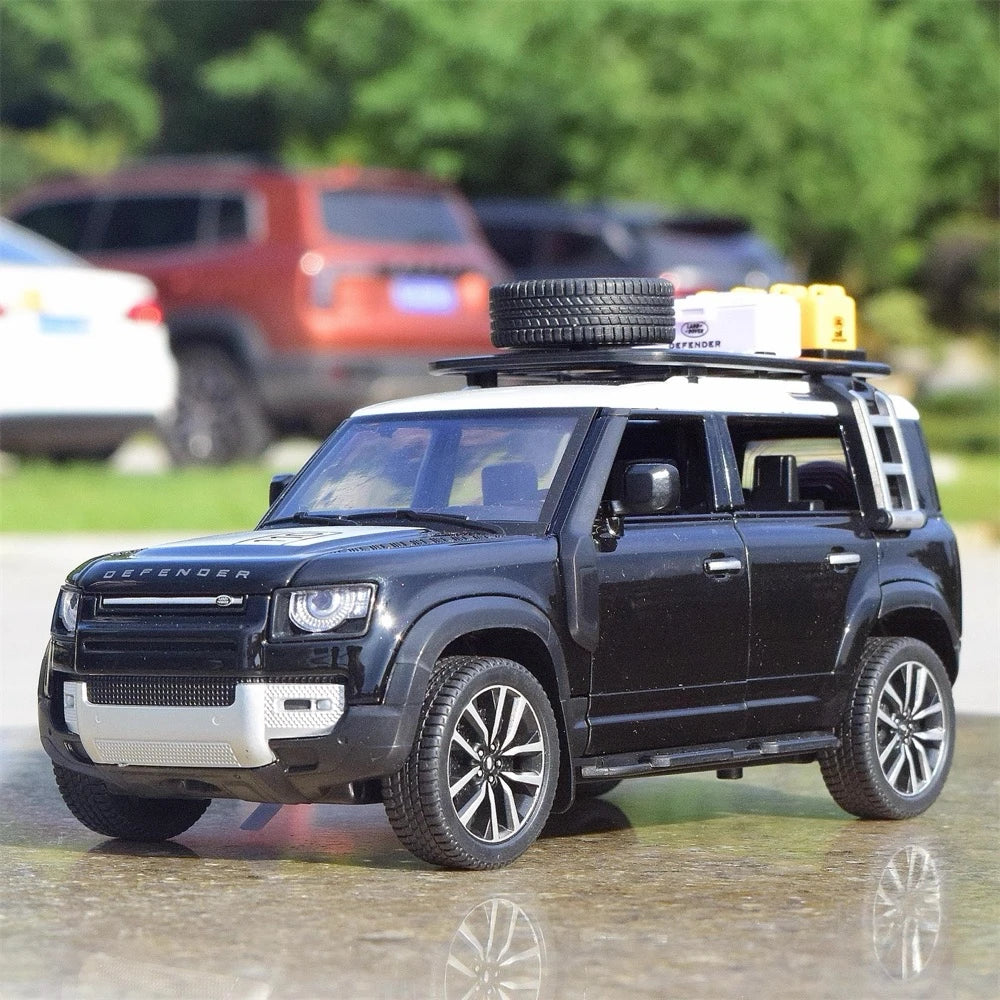 [TOY] 1:24 Land Rover 2019 Defender 110 Black Model Car Die-Cast