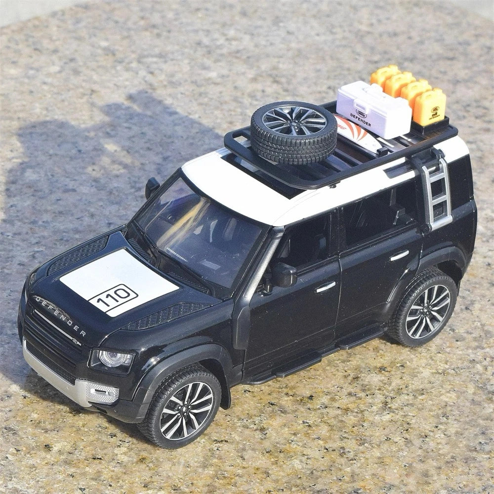 [TOY] 1:24 Land Rover 2019 Defender 110 Black Model Car Die-Cast