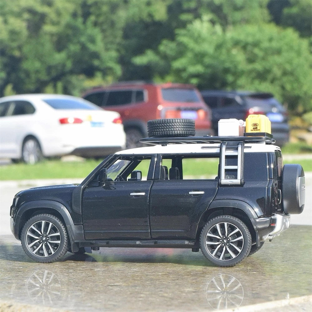 [TOY] 1:24 Land Rover 2019 Defender 110 Black Model Car Die-Cast