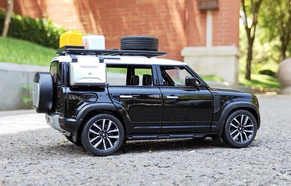 [TOY] 1:24 Land Rover 2019 Defender 110 Black Model Car Die-Cast