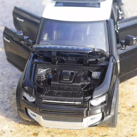 [TOY] 1:24 Land Rover 2019 Defender 110 Black Model Car Die-Cast