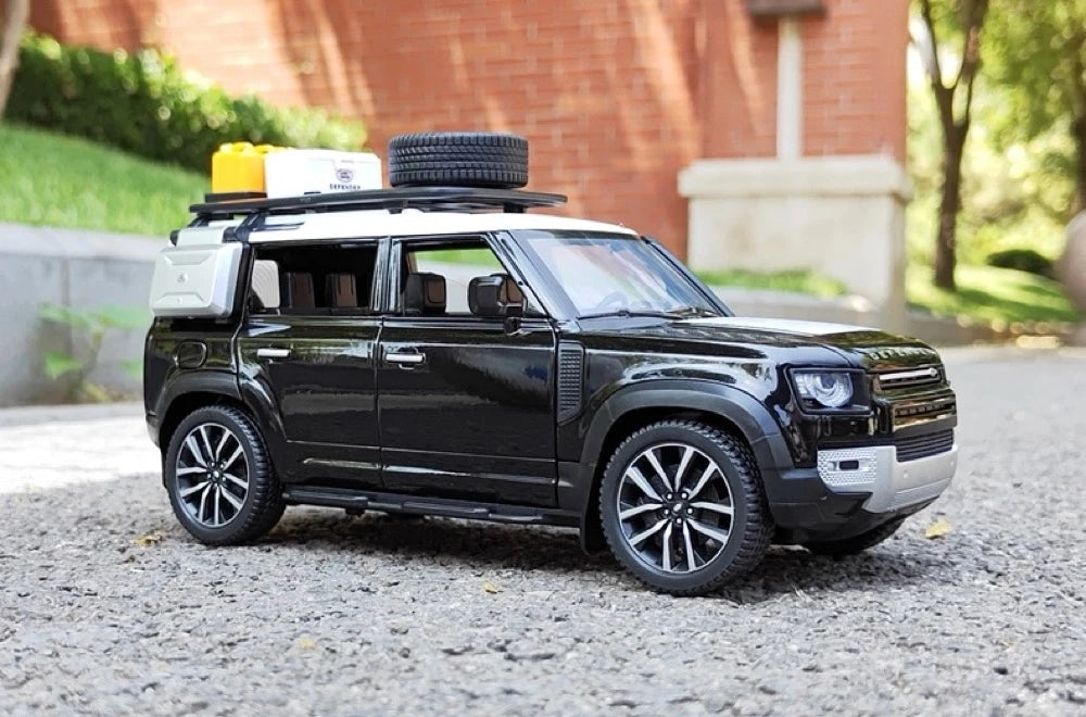 [TOY] 1:24 Land Rover 2019 Defender 110 Black Model Car Die-Cast
