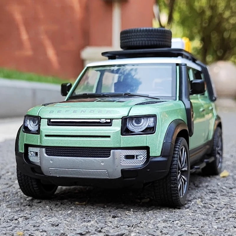 [TOY] 1:24 Land Rover 2019 Defender 110 Tiffany Blue Model Car Die-Cast