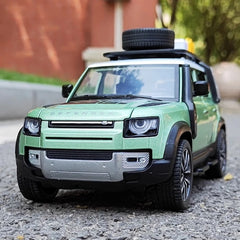 [TOY] 1:24 Land Rover 2019 Defender 110 Tiffany Blue Model Car Die-Cast