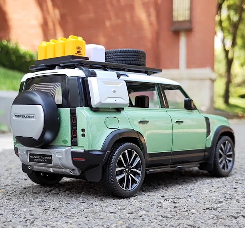 [TOY] 1:24 Land Rover 2019 Defender 110 Tiffany Blue Model Car Die-Cast