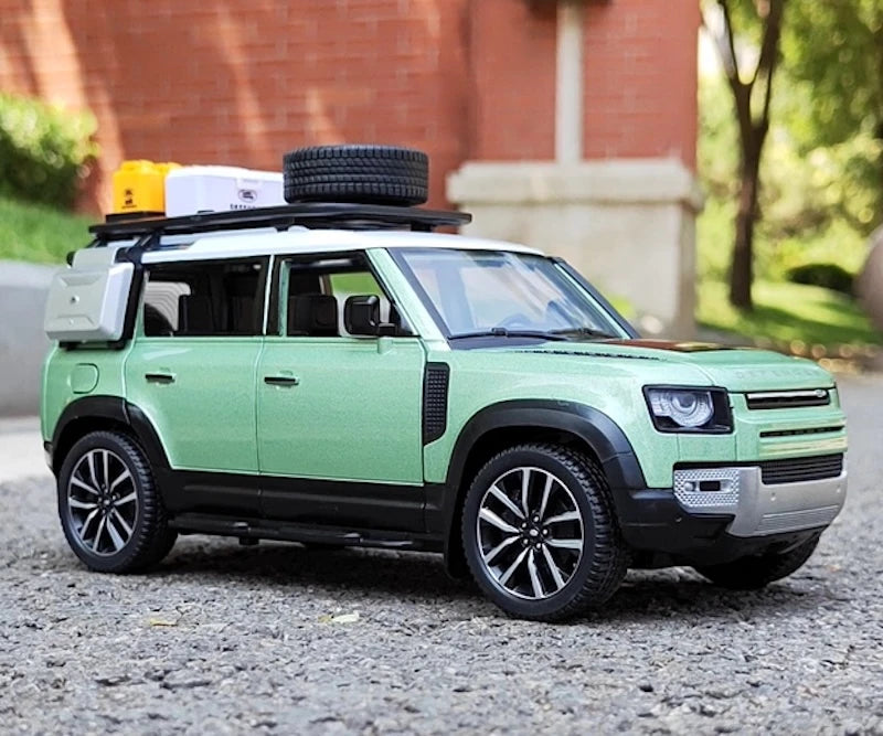 [TOY] 1:24 Land Rover 2019 Defender 110 Tiffany Blue Model Car Die-Cast