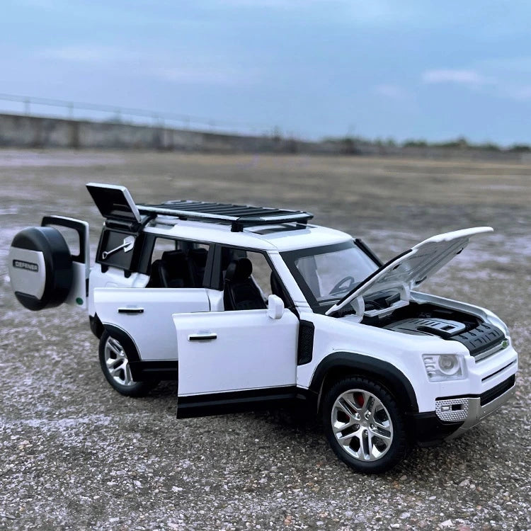 [TOY] 1:24 Land Rover 2019 Defender 110 bianco modellino di auto Die-Cast