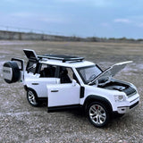 [TOY] 1:24 Land Rover 2019 Defender 110 White Model Car Die-Cast