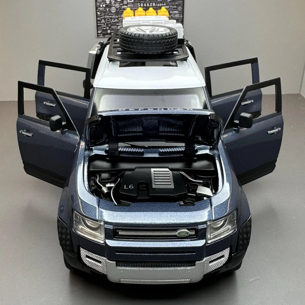 [TOY] 1:24 Land Rover 2020 Defender 110 Blue Model Car Die-Cast