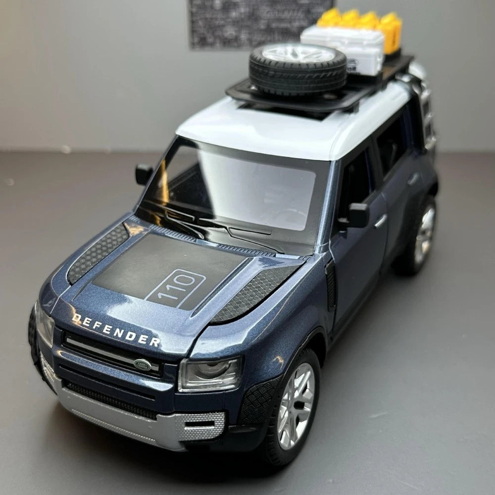 [TOY] 1:24 Land Rover 2020 Defender 110 Blue Model Car Die-Cast