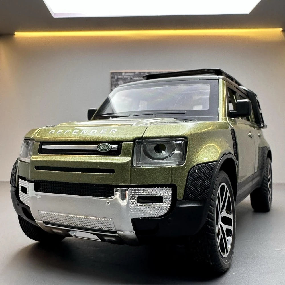 [TOY] 1:24 Land Rover 2020 Defender 110 Green Model Car Die-Cast