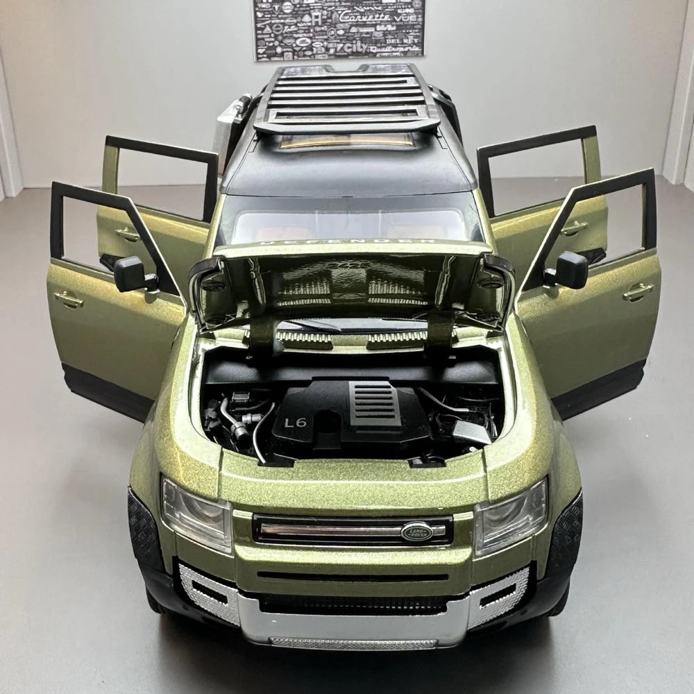 [TOY] 1:24 Land Rover 2020 Defender 110 Green Model Car Die-Cast