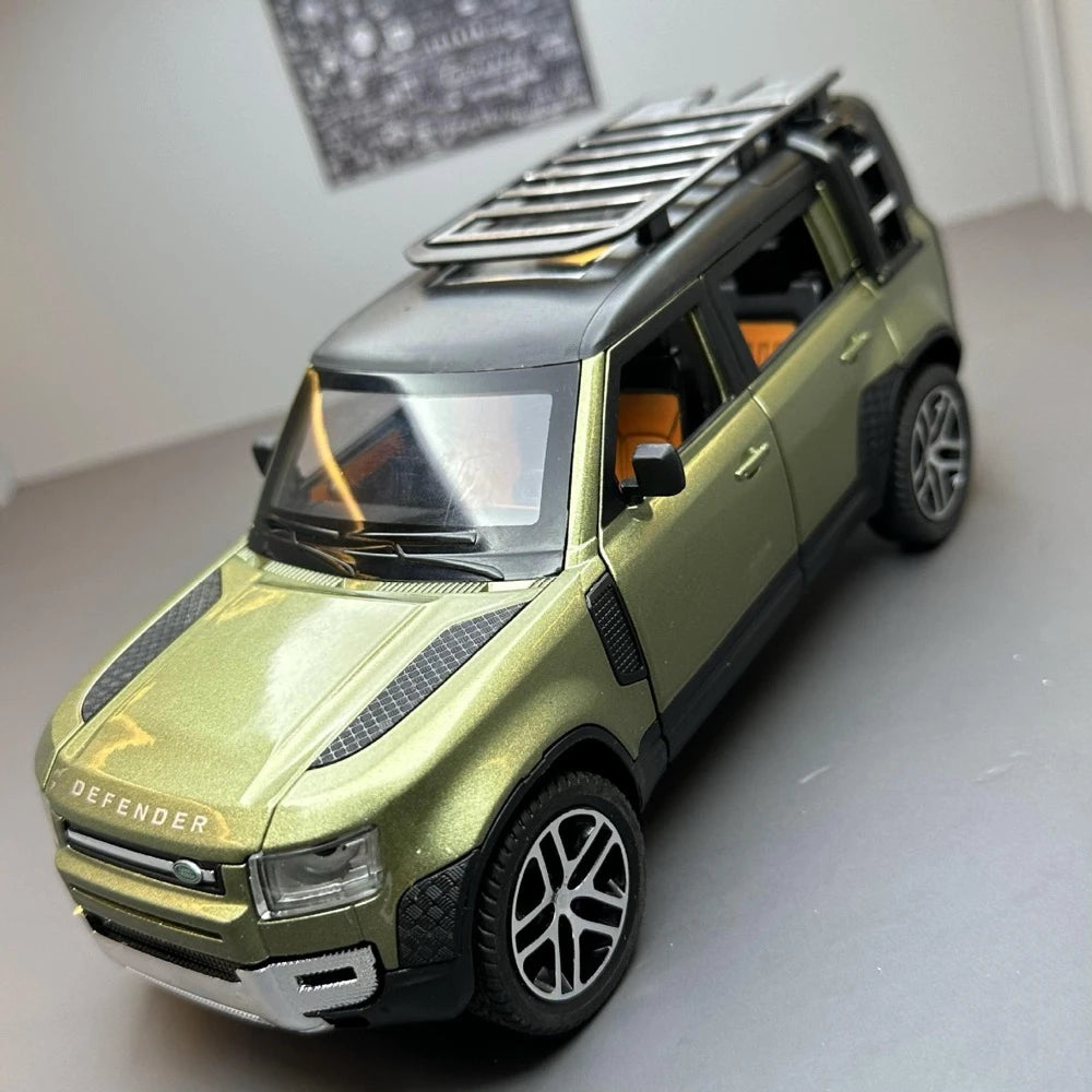[TOY] 1:24 Land Rover 2020 Defender 110 Green Model Car Die-Cast