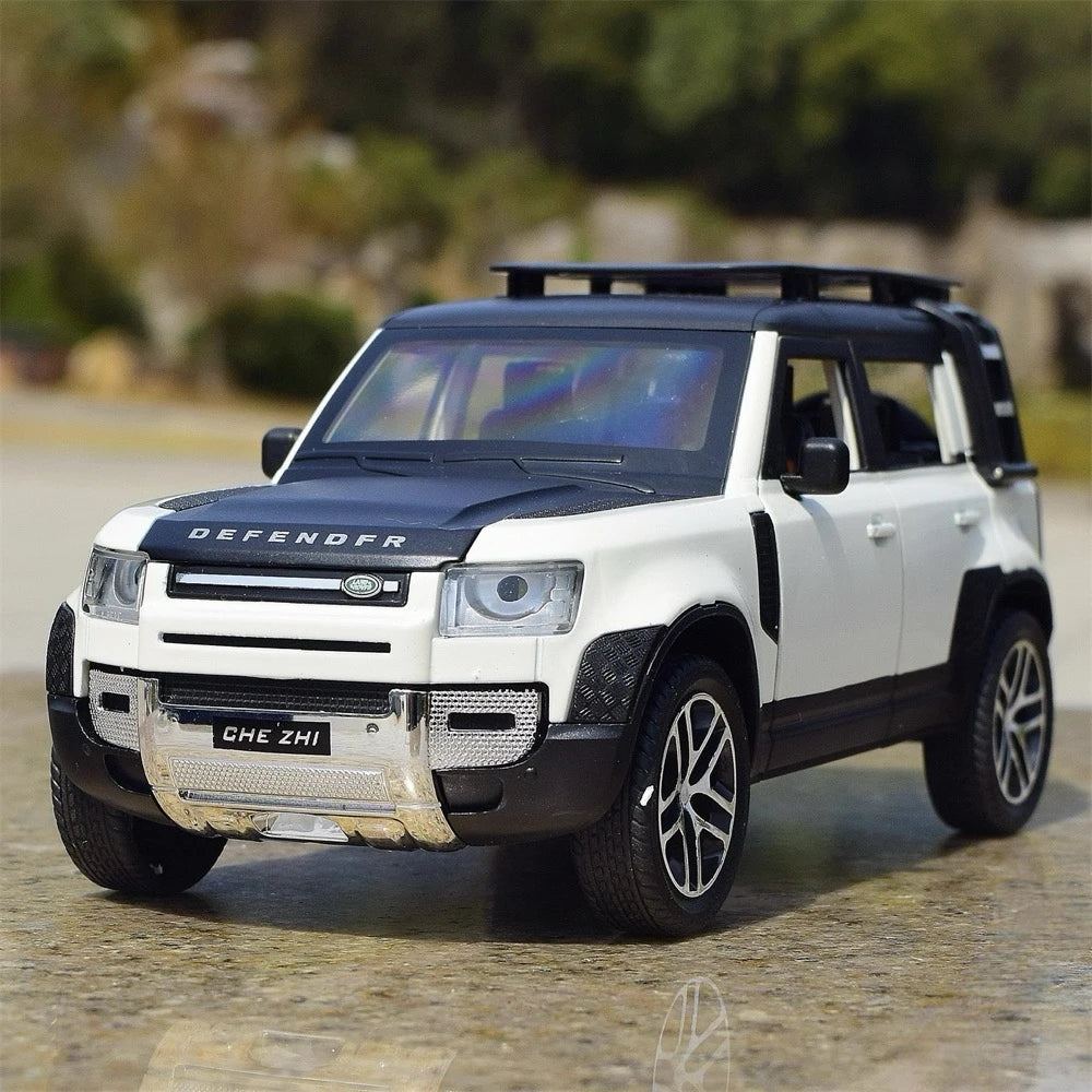 [TOY] 1:24 Land Rover 2020 Defender 110 bianco modellino di auto Die-Cast