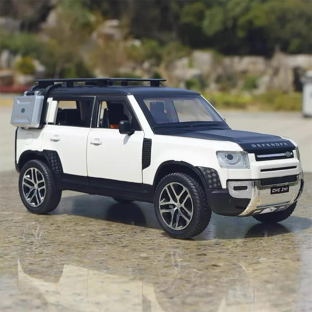 [TOY] 1:24 Land Rover 2020 Defender 110 bianco modellino di auto Die-Cast