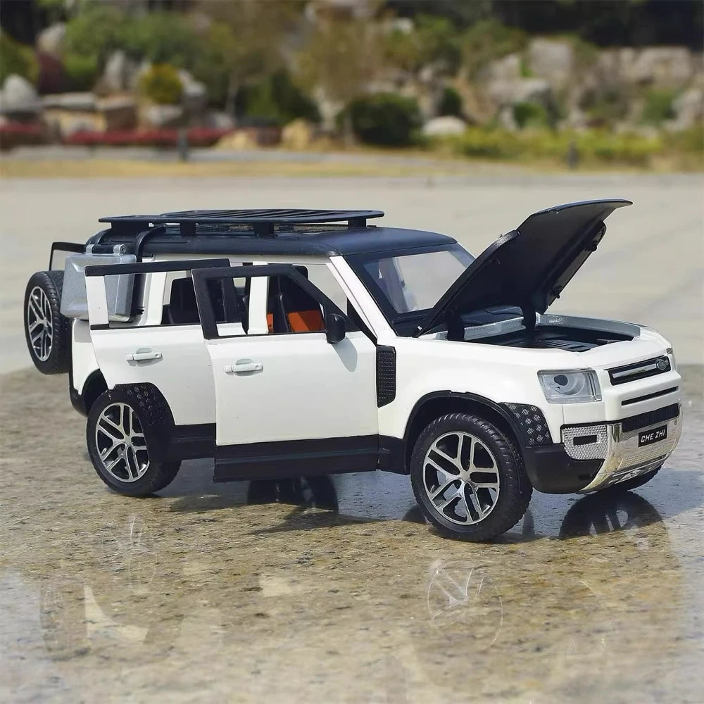 [TOY] 1:24 Land Rover 2020 Defender 110 White Model Car Die-Cast