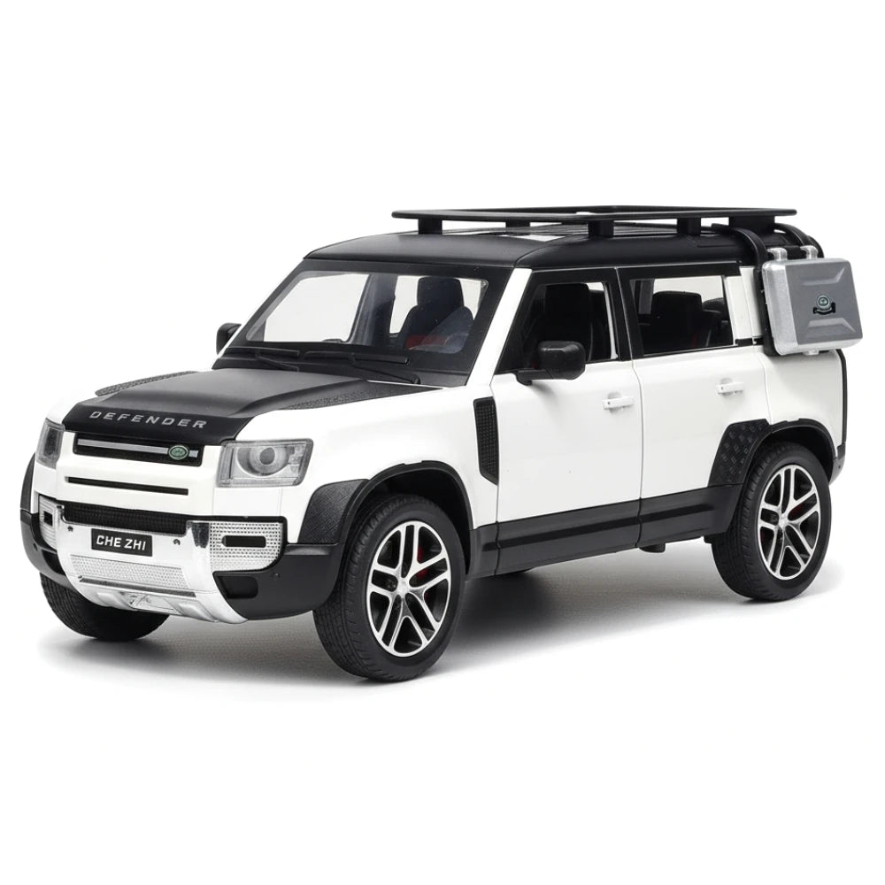 [TOY] 1:24 Land Rover 2020 Defender 110 bianco modellino di auto Die-Cast