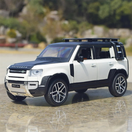 [TOY] 1:24 Land Rover 2020 Defender 110 White Model Car Die-Cast