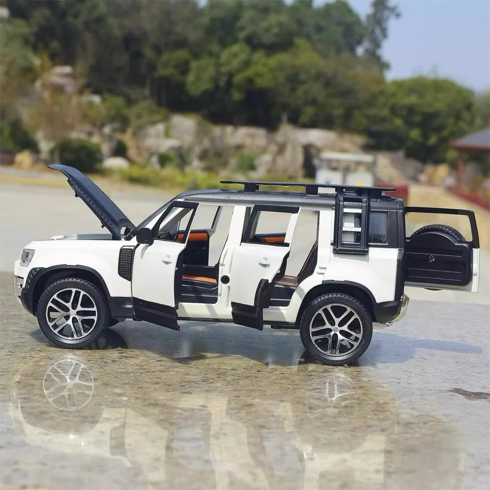 [TOY] 1:24 Land Rover 2020 Defender 110 bianco modellino di auto Die-Cast