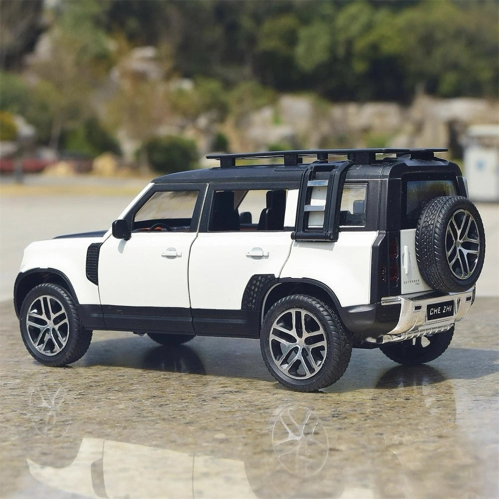 [TOY] 1:24 Land Rover 2020 Defender 110 bianco modellino di auto Die-Cast