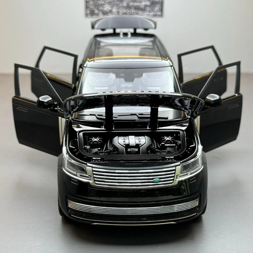 [TOY] 1:24 Land Rover 2022 Range Rover SV L460 Black Model Car Die-Cast