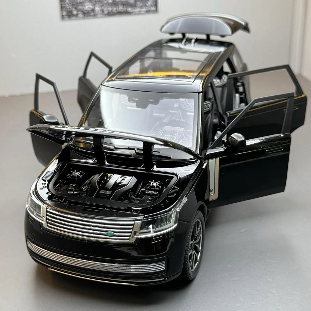[TOY] 1:24 Land Rover 2022 Range Rover SV L460 Black Model Car Die-Cast