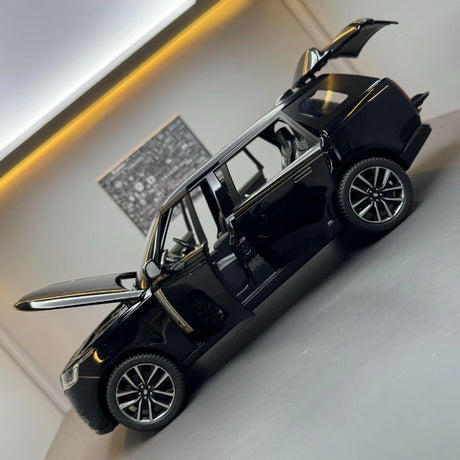 [TOY] 1:24 Land Rover 2022 Range Rover SV L460 Black Model Car Die-Cast