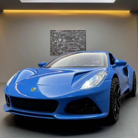 [TOY] 1:24 Lotus 2021 Emira Blue Model Car Die-Cast