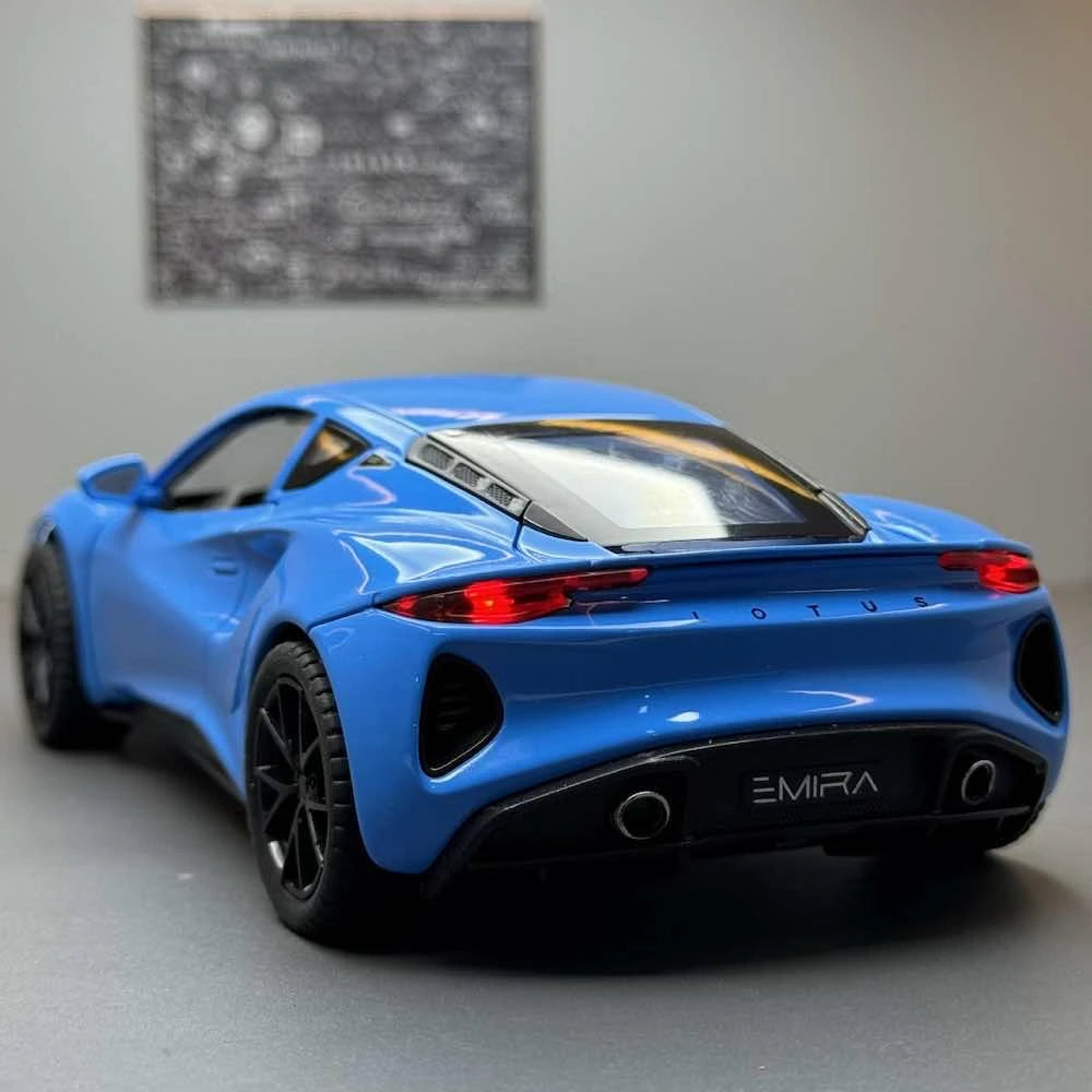 [TOY] 1:24 Lotus 2021 Emira Blue Model Car Die-Cast