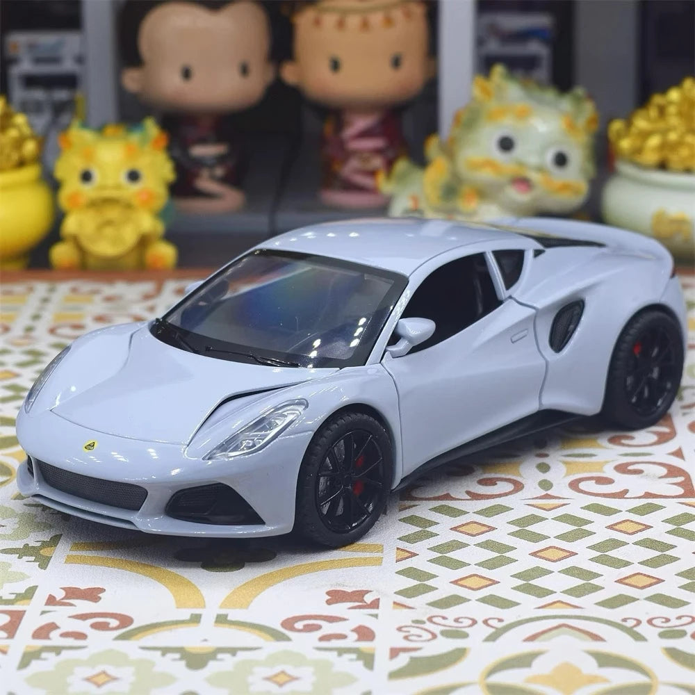 [TOY] 1:24 Lotus 2021 Emira Gray Model Car Die-Cast