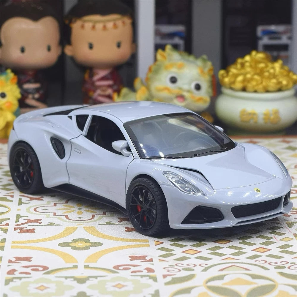 [TOY] 1:24 Lotus 2021 Emira Gray Model Car Die-Cast