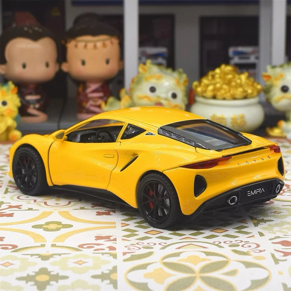 [TOY] 1:24 Lotus 2021 Emira Yellow Model Car Die-Cast