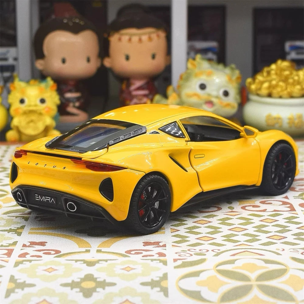 [TOY] 1:24 Lotus 2021 Emira Yellow Model Car Die-Cast