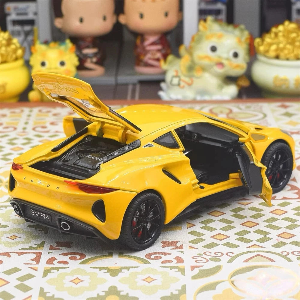 [TOY] 1:24 Lotus 2021 Emira Yellow Model Car Die-Cast