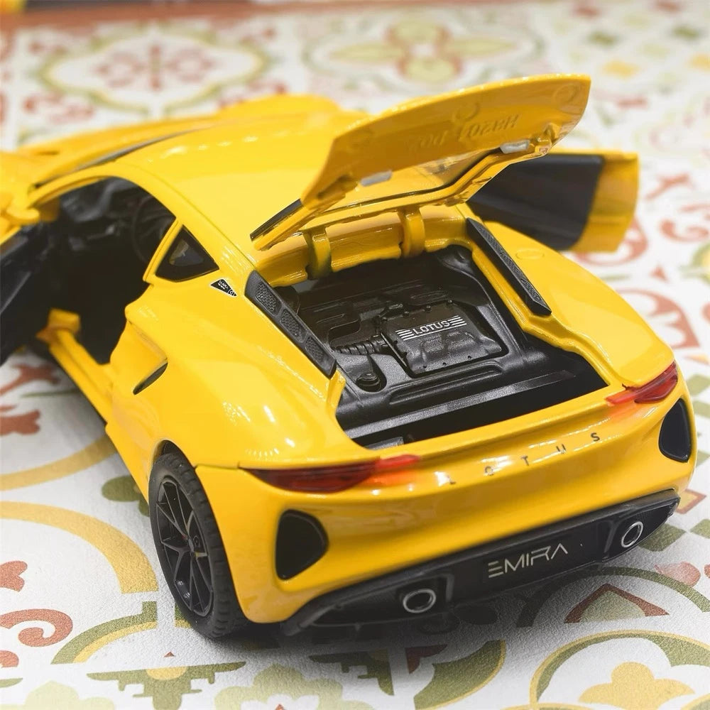 [TOY] 1:24 Lotus 2021 Emira Yellow Model Car Die-Cast