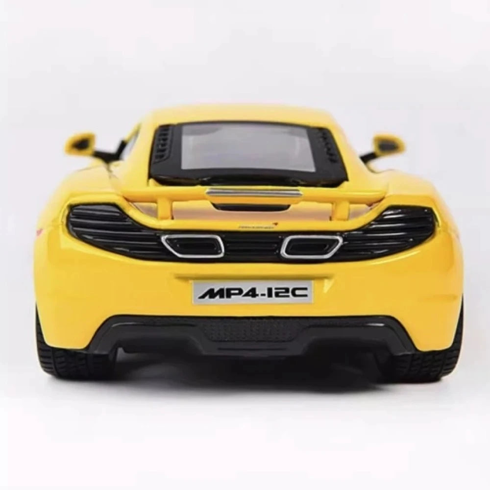 [TOY] 1:24 McLaren 2011 MP4-12C Yellow Model Car Die-Cast