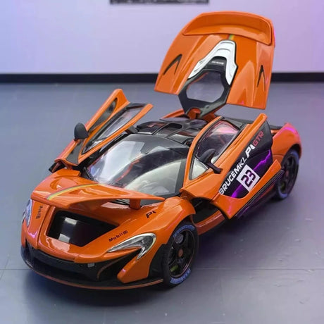 [TOY] 1:24 McLaren 2013 P1 GTR Orange Model Car Die-Cast