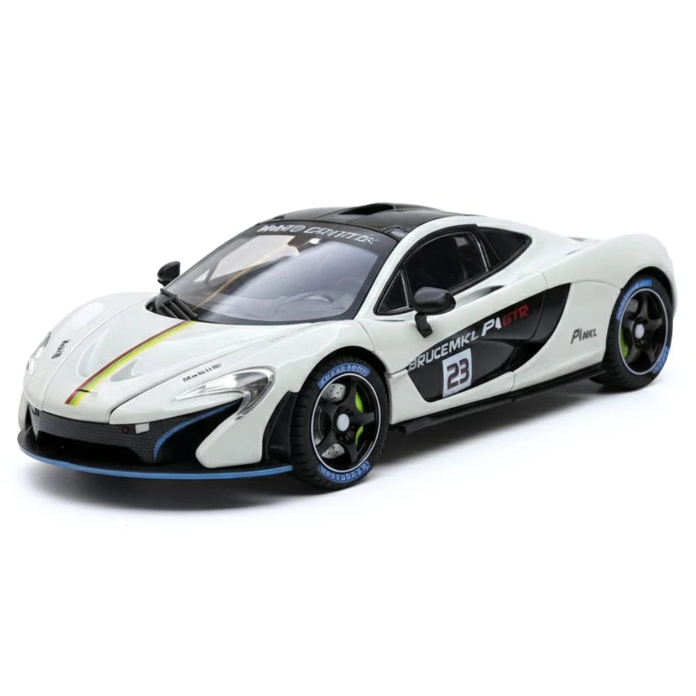 [TOY] 1:24 McLaren 2013 P1 GTR White Model Car Die-Cast