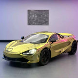 [TOY] 1:24 McLaren 2017 720S ゴールド モデルカー Die-Cast