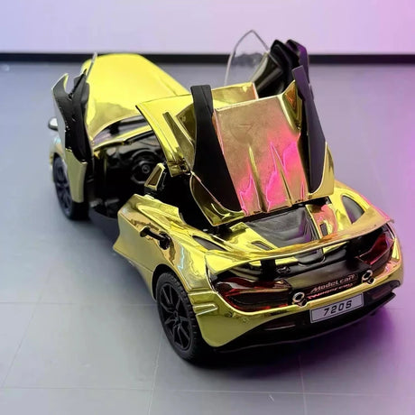[TOY] 1:24 McLaren 2017 720S Gold Model Car Die-Cast