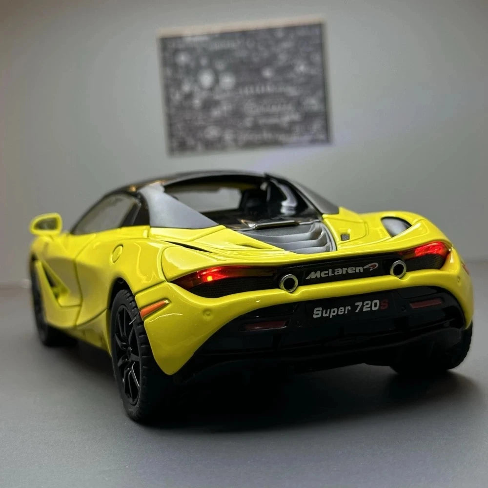 [TOY] 1:24 McLaren 2017 720S Yellow Model Car Die-Cast