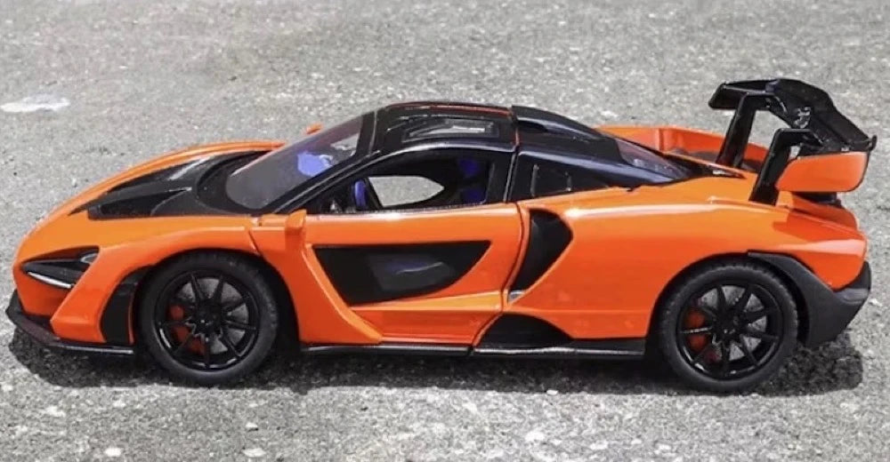 [TOY] 1:24 McLaren 2018 Senna arancione modellino di auto Die-Cast