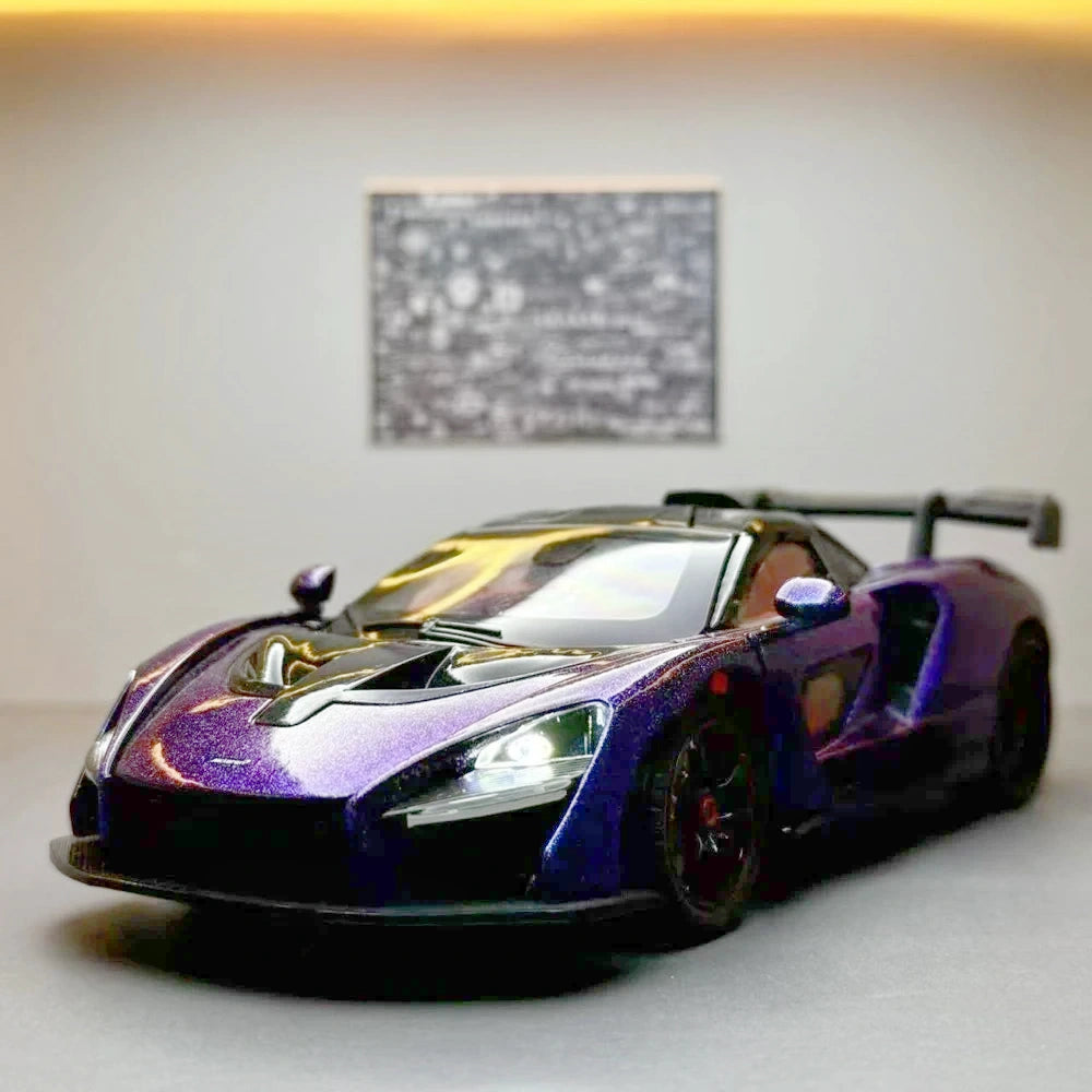 [TOY] 1:24 McLaren 2018 Senna viola modellino di auto Die-Cast